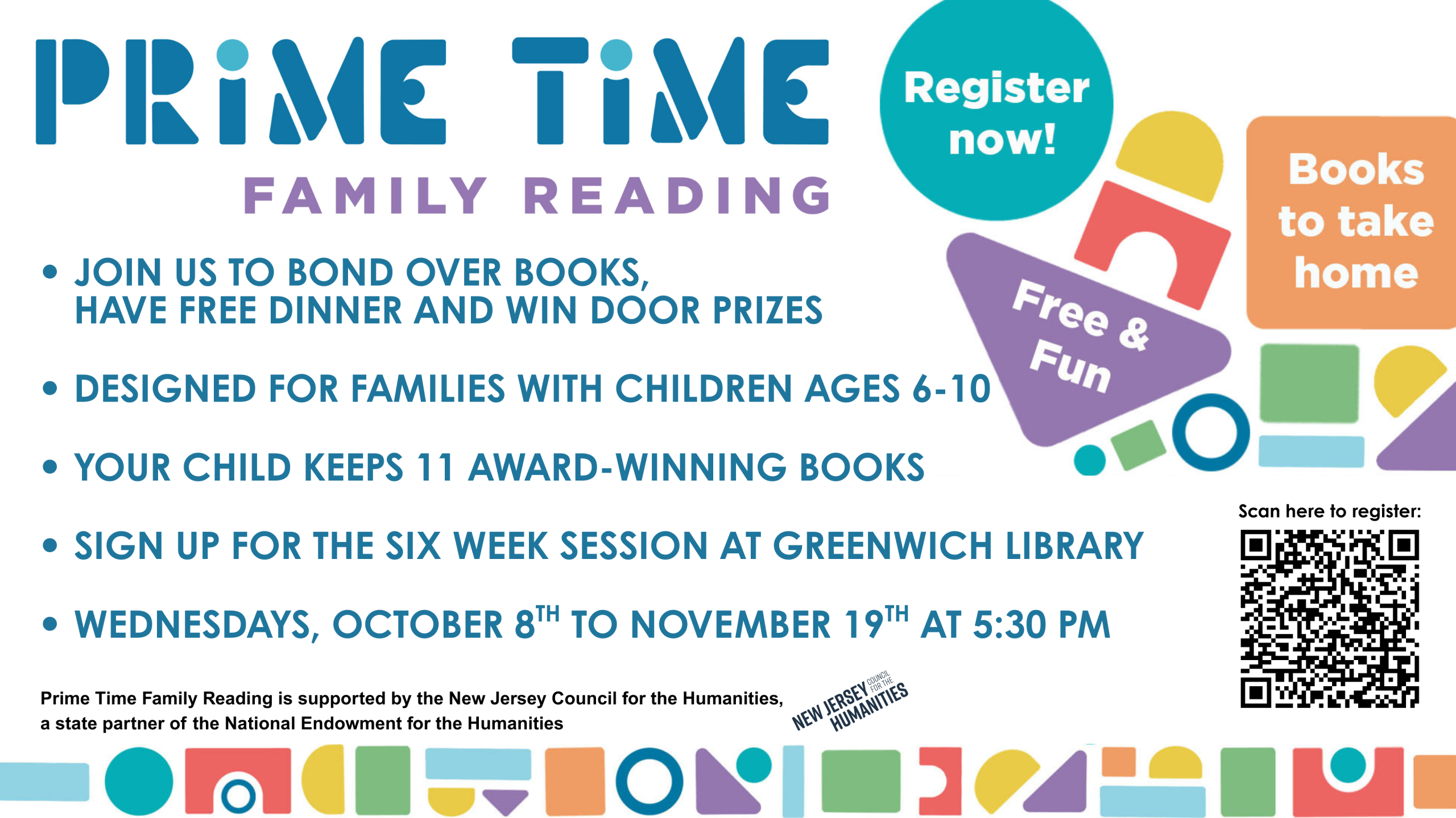 Prime Time Family Reading Event in Greenwich